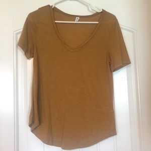 Mustard V-Neck shirt